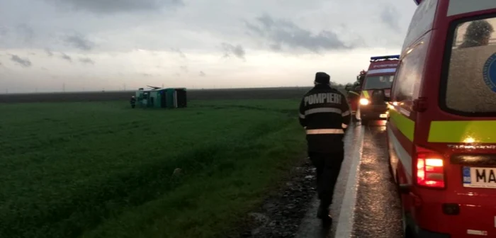 Traficul a fost reluat pe DN21 FOTO ISU Călăraşi