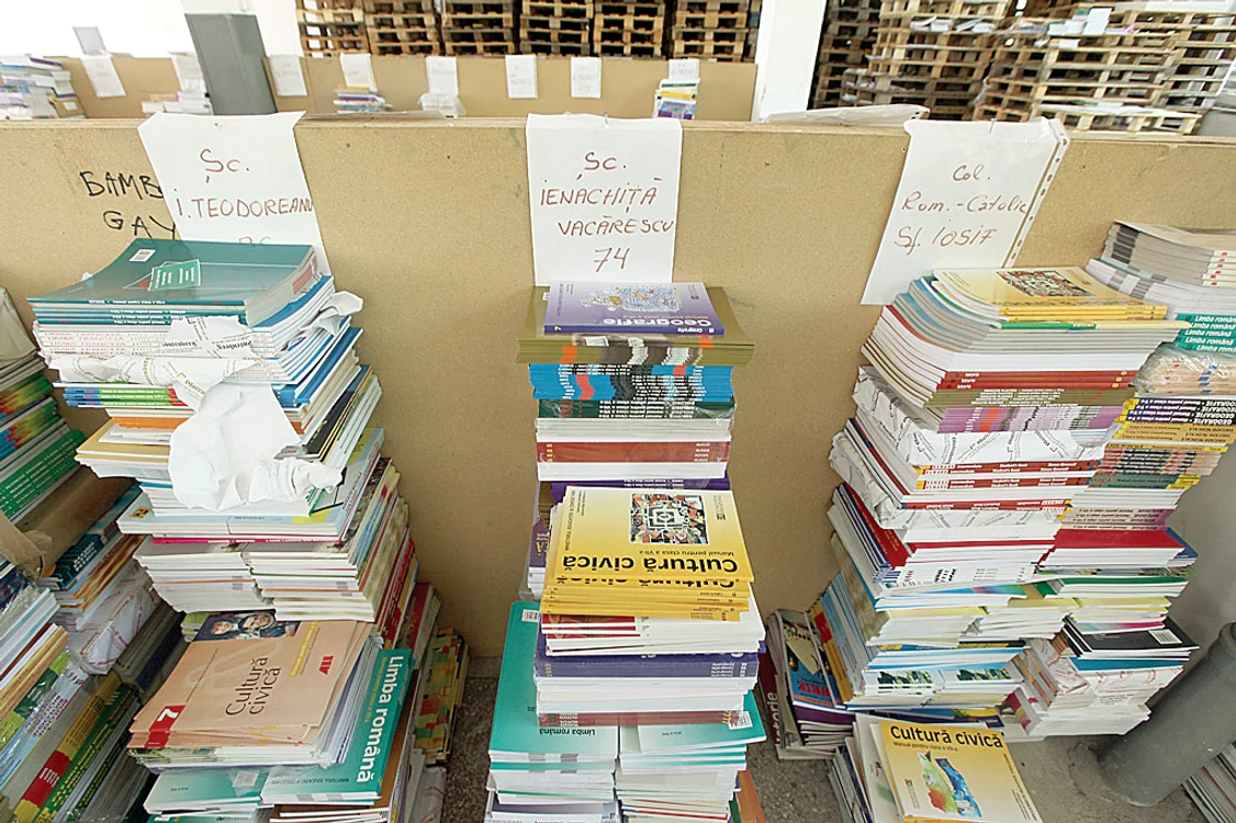 Cărţile au fost  sortate pe şcoli