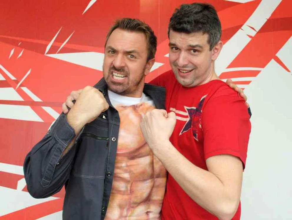 
    Horia Brenciu şi George Zafiu. (Foto: Europa FM)  