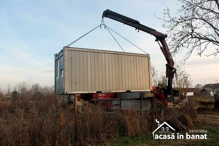 Containere modulare pentru sărmani FOTO Acasă în Banat