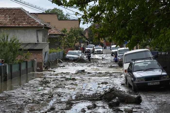 Imagine de pe stradă din Cluj FOTO ISU Cluj