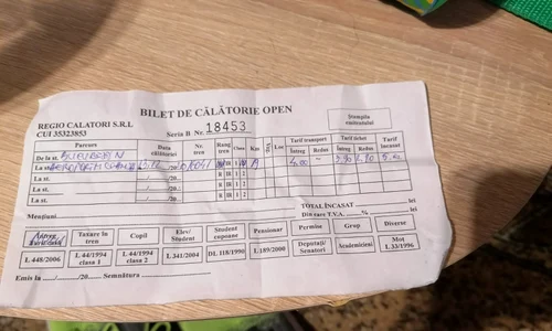 Așa arată biletul de călătorie și costă 4 lei jpeg