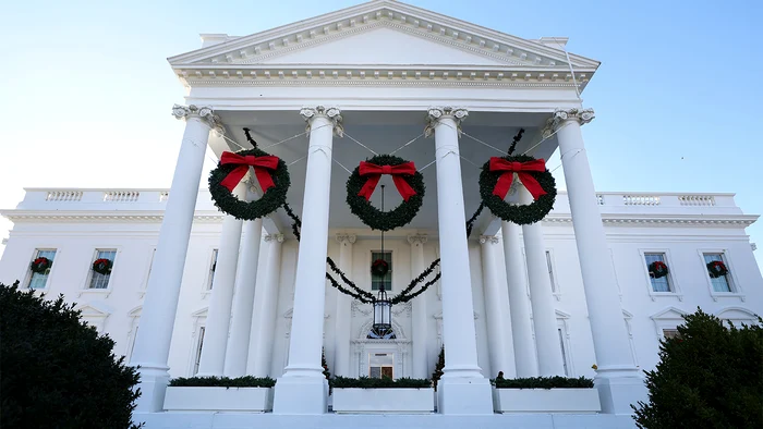 Casa Albă a fost decorată de Crăciun