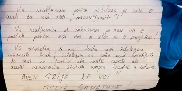 Mesaj de la un carantinat primit de personalul de la Sanatoriul Techirghiol FOTO