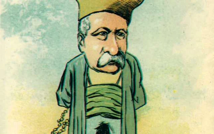 Caricatura lui Lascăr Catargiu, de Nicolae S. Petrescu-Găină