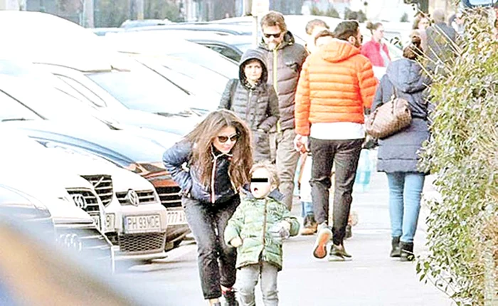 Florin Piersic Jr, cu Dorina şi cu Andreea, mamele copiilor lui