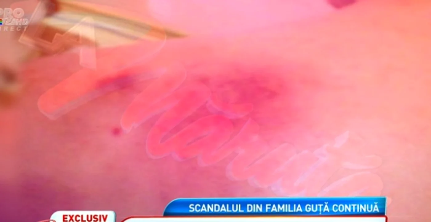 Imaginile care dovedesc că Nicolae Guţă şi-a bătut fiica (captură La Măruţă)