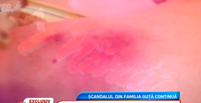Imaginile care dovedesc că Nicolae Guţă şi-a bătut fiica (captură La Măruţă)