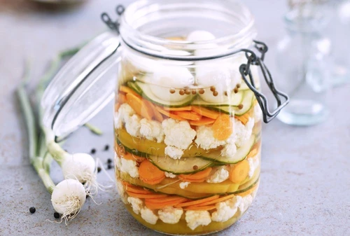 Jar of pickled vegetables jpeg