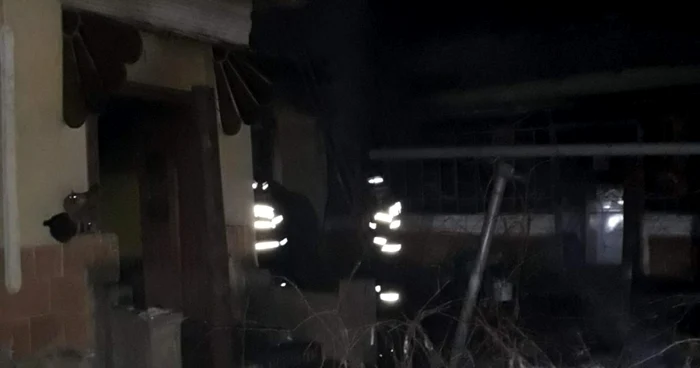 Casa a fost distrusă în urma incendiului
