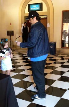Benicio Del Toro spends some quality family time with his daughter Delilah! jpeg