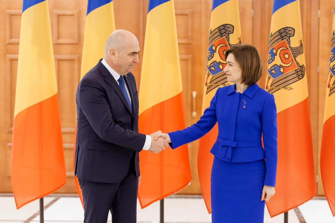 Lidera Republicii Moldova, Maia Sandu, și premierul interimar al României Ilie Bolojan FOTO Facebook