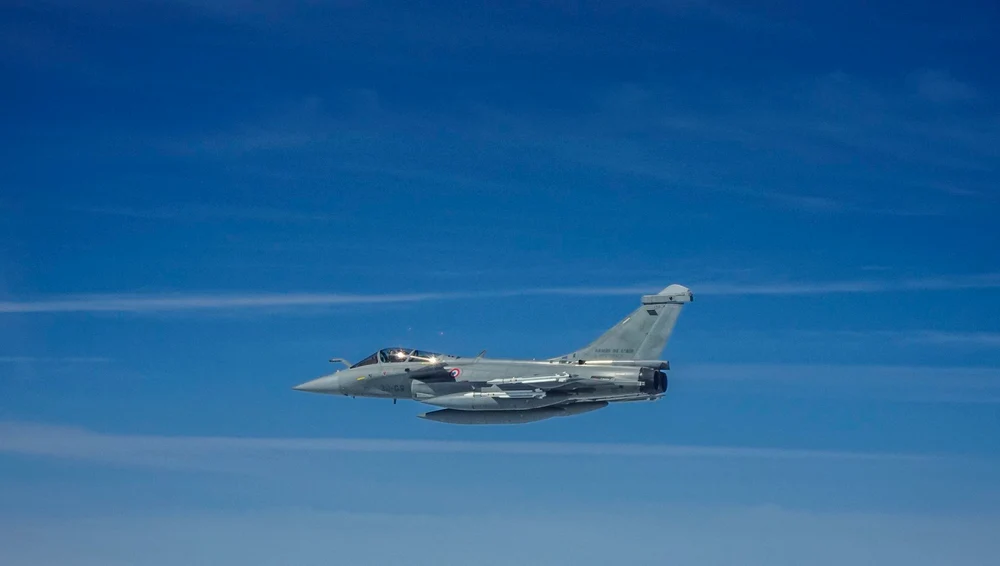 Avion francez în misiunea NATO. FOTO X Armée française - Opérations militaires @EtatMajorFR