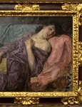 Nicolae Vermont, „Femeie adormind cu cartea în mână”, 1915, ulei/pânză (© Muzeul Nicolae Minovici)