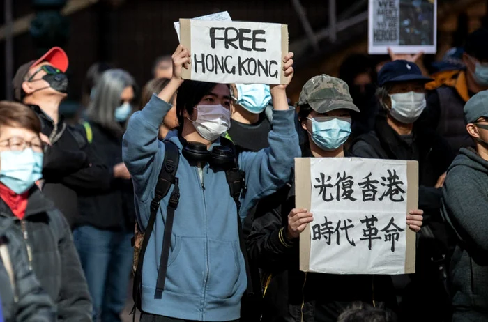 Miting de susţinere pentru Hong Kong la Sydney, Australia FOTO EPA-EFE