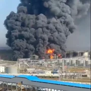 Atac rafinărie Rusia FOTO Capură video jpg