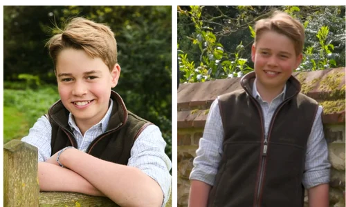 Prințul George foto aniversară la 12 ani colaj jpg