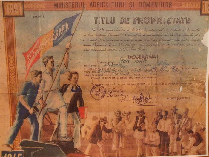 Reforma agrară din 1945 FOTO Wikipedia