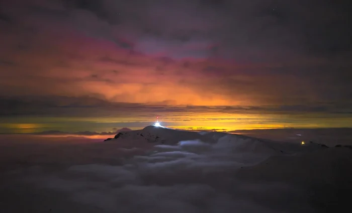 Imagini fabuloase de la Stația Meteo de la Vârful Omu. FOTO Sergiu Olteanu