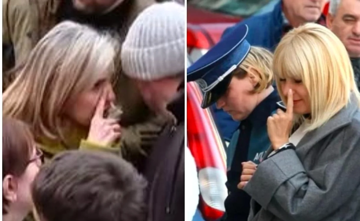 Cristela Georgescu și Elena Udrea, același gest