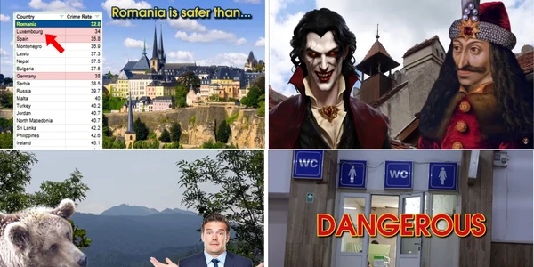 Adevăratele pericole ale României descoperite de un vlogger australian Colaj YouTube Wesda