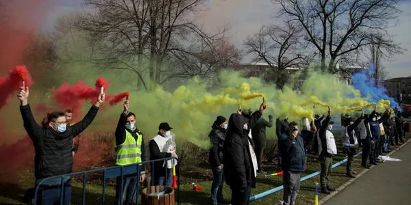 Protest Publisind / 17 feb 2021 / FOTO Inquam Photos / Octav Ganea