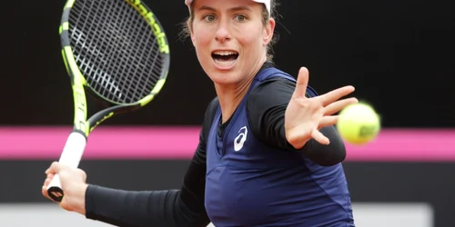 Meciul de tenis dintre Simona Halep şi Johanna Konta partida din cadrul Fed Cup desfăşurată la Constanţa FOTO Inquam Photos / George Călin