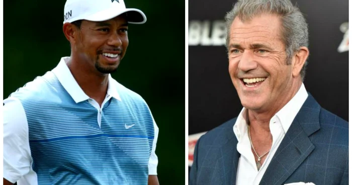 Tiger Woods şi Mel Gibson