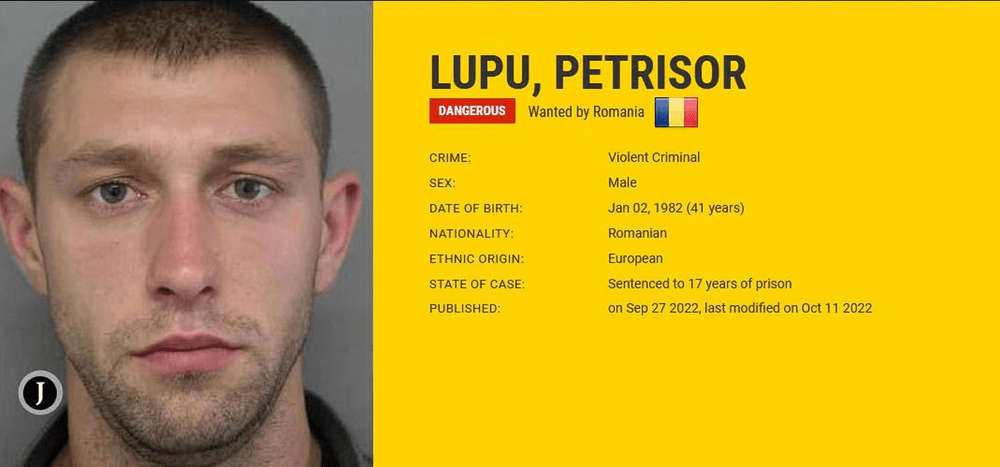 Românii de pe lista Europol a celor mai căutați infractori. Printre ei, o femeie. Unul este catalogat „periculos“