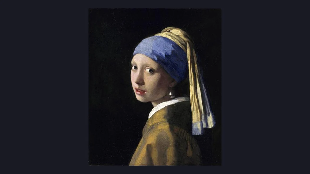 fata cu cercel de perla de Jan Vermeer jpg