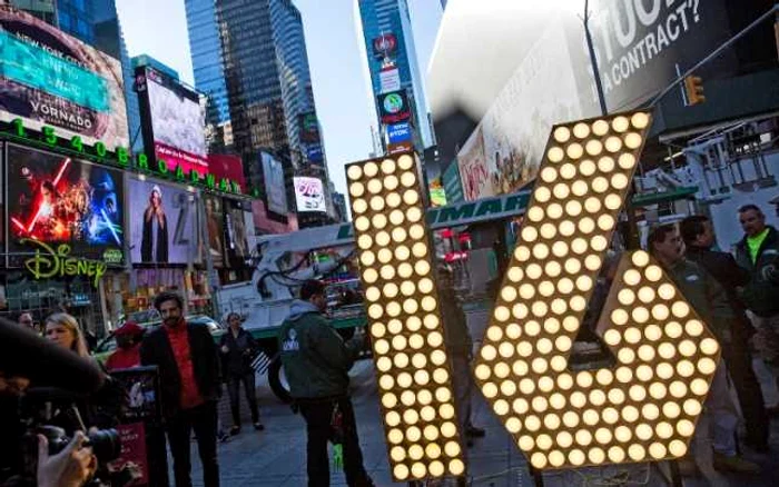 Măsuri de securitate sporite pentru festivităţile de Anul Nou din Times Square FOTO AFP