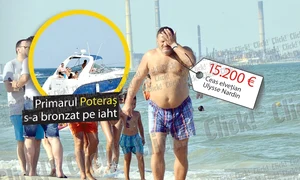 Primarul Poteraş  s a bronzat pe iaht jpeg