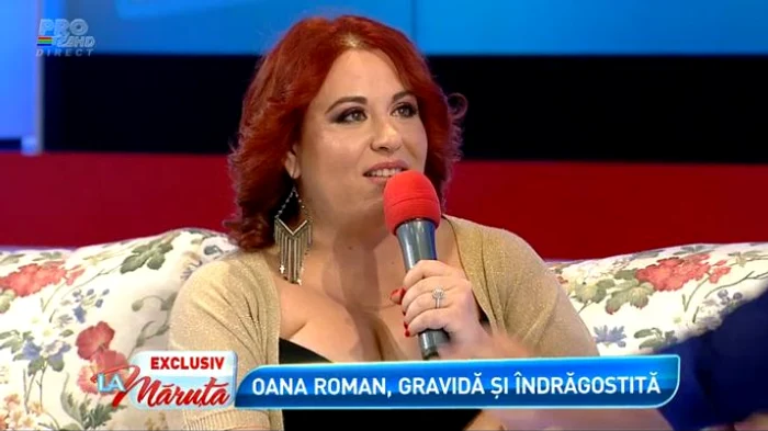 Oana Roman a vorbit pentru prima dată despre sarcina ei, "La Măruţă" (captură: PRO TV)