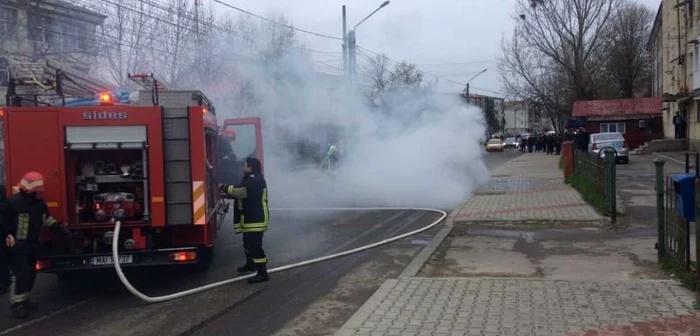 incendiu autoturism vaslui