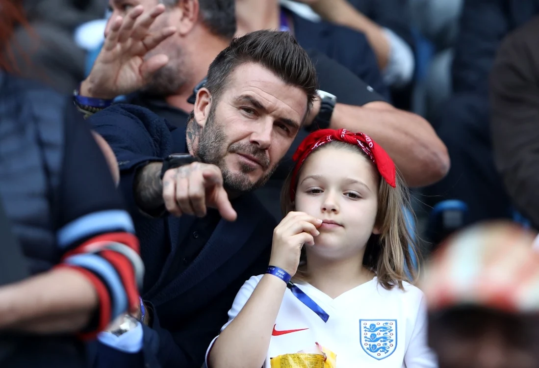 David Beckham şi fiica lui, Harper FOTO Guliver/Getty Images