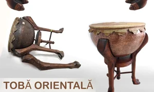 O tobă decorativă orientală, exponatul lunii iulie la Muzeul Național al Banatului