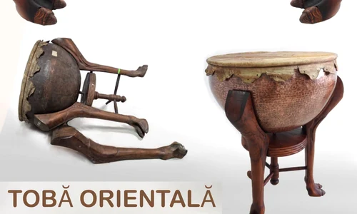 O tobă decorativă orientală, exponatul lunii iulie la Muzeul Național al Banatului