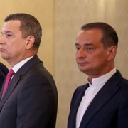 Marcel Ciolacu, alături de Sorin Grindeanu și Daniel Băluță FOTO Mediafax 