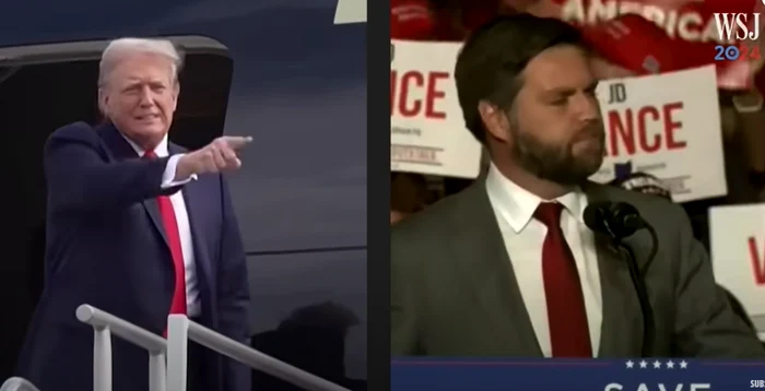 Perechea formată din D. Trump și JD Vance stârnește îngrijorare în Europa. FOTO captură WSJ