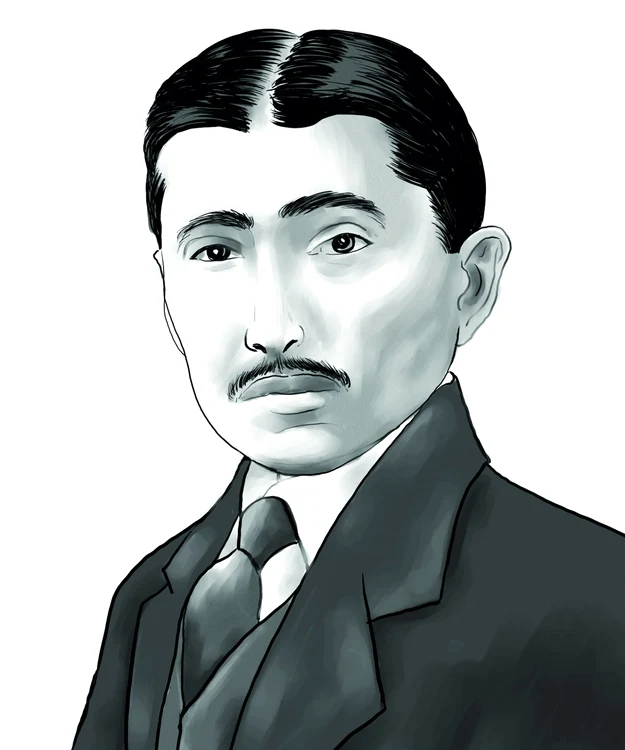 Urmuz, pseudonimul literar al lui Demetru Demetrescu-Buzău (1883-1923), este unul dintre cei mai importanţi reprezentanţi ai suprarealismului românesc          FOTO: Desen de Vali Ivan