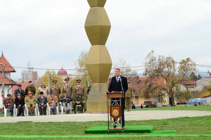 Preşedintele Iohannis a fost prezent în Parcul Coloanei