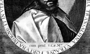 Gravura cu Mihai Viteazul - cel mai cunoscut protret al domnitorului realizată de Aegidius Sadeler în anul în care a fost omorât la Praga Sursa wikimedia org