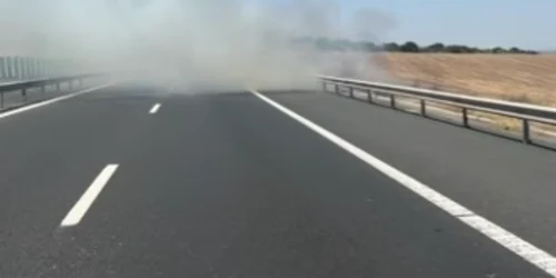 incendiu de vegetatie Autostrada Soarelui foto captura video png