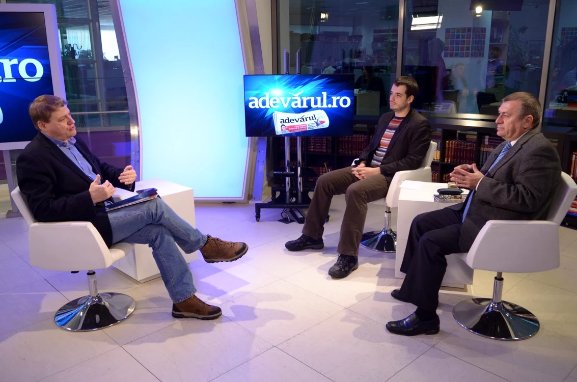 Adevărul Live cu Ion M. Ioniţă, Ion Petrescu şi Ciprian Plăiaşu FOTO Adrian Pogîngeanu