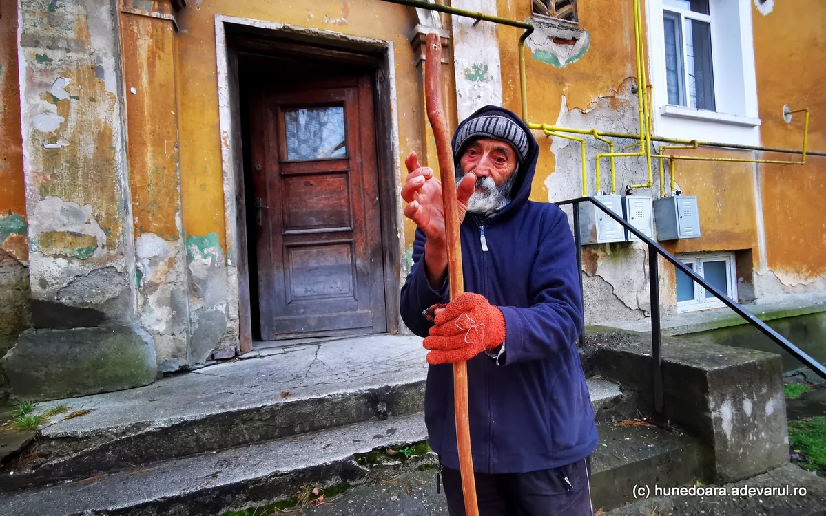 Petre, fost miner. Foto: Daniel Guță