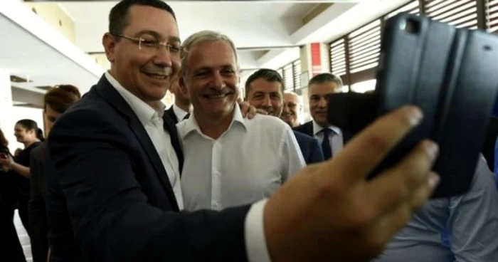 Victor Ponta şi Liviu Dragnea, doi viitori foşti colegi de partid