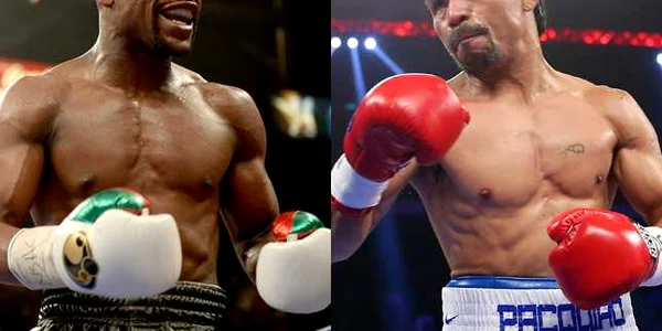 Floyd Mayweather  Manny Pacquaio combo FOTO Guliver/Getty images