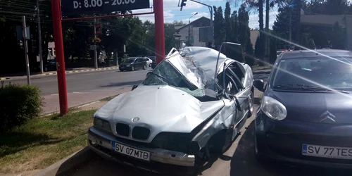 Parcarea Poliţiei Suceava. FOTO Danut Zuzeac