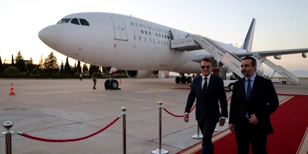 Macron, întâmpinat de ministrul de externe al Siriei, în Damasc FOTO AFP