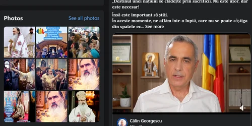 Pagina de Facebook care îl promovează pe ÎPS Teodosie